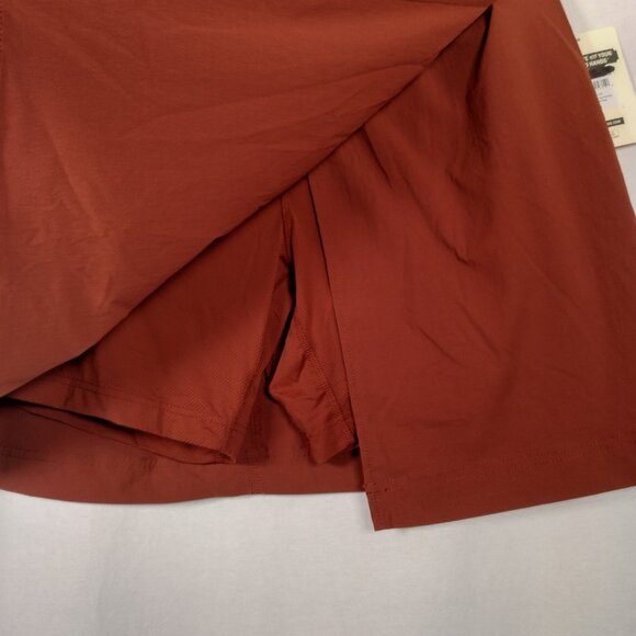 Duluth Trading Heirloom Gardening Skort w Belt Bag Large Rust Rip Stop Stretch - Picture 8 of 16